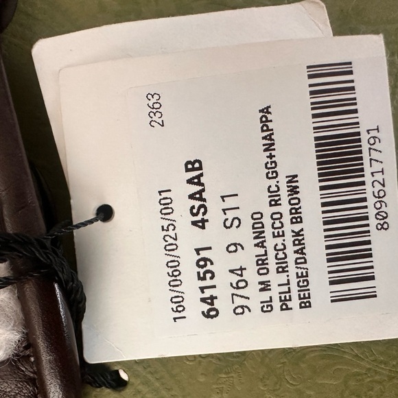 Gucci NWT Brown Leather with Shearling GG Accents (Size 9) - Picture 5 of 6